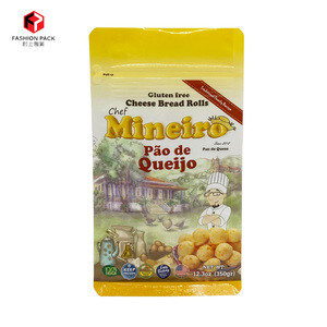 Fashion Pack Free Sample Flat Bottom Ziplock Bag Transparent Food Plastic Packaging Mylar Bags For Cookie