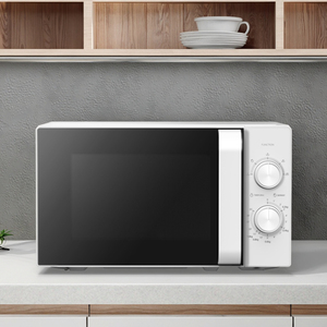 Horno Microondas Portátil de 20L, Diseño de Encimera Blanco y Negro, con Control Mecánico, Fuente de Alimentación para Uso Doméstico y Hotelero - Product Image 2
