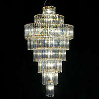 Élégant Grand Lustre en Cristal Spirale Portable, Lampe Suspendue pour Allée de Mariage, Décoration de Fête d'Anniversaire