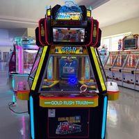 Machine de jeu d'arcade Gold Rush Coin Pusher de haute qualité, avec jeu de pousse-pièces et fonction de rédemption de billets de loterie, à retour sur investissement élevé