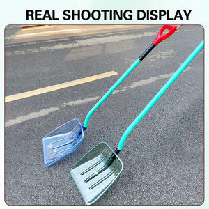 OEM/ODM kar İtici bahçe kar Spade tarım plastik kar küreği kış için kolu ile - Product Image 6