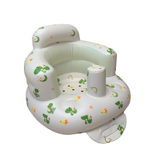 EN-71 PVC Hot Wholesale <b>Inflatable</b> Baby Seat Feeding Infant Support Seat Summer Toddler Bath Chair Travel <b>Inflatable</b> Kids <b>Sofa</b> - Product Image 1