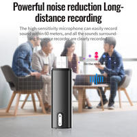 Grabadora de Voz USB con Cancelación de Ruido HD, Grabadora de Audio Digital Activada por Voz para Reuniones y Entrevistas