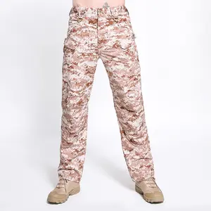 Summer spot gingham multi-pocket casual cargo pants ix7 Men's outdoor charge sports tactical pants