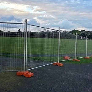 Barrière de construction en acier renforcé robuste avec pieds amovibles, clôture temporaire extérieure durable haute résistance de type australien - Product Image 6