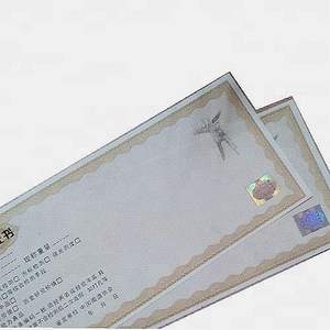 Stampa personalizzata dell'autoadesivo dell'ologramma d'argento stampa della carta di sicurezza <span class=keywords><strong>certificato</strong></span> autentico - Product Image 5