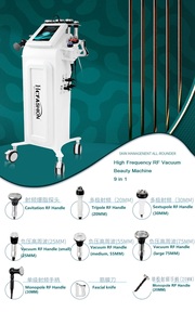 Nouveau Vertical 9 en 1 Vide Ret Cet Tecar Thérapie Lipo Body 40k Cavit Minceur Machine RF Radiofréquence 448k pour Salon - Product Image 2