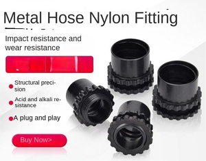 ท่อไนล่อนแบบปรับแต่งลูกฟูกสีดำข้อต่อท่ออ่อนแบบยืดหยุ่น - Product Image 5