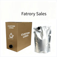 Sacs de recharge de savon liquide 5L avec tube de pompe sac de bavoir désinfectant pour les mains dans une boîte emballage de liquide détergent en plastique