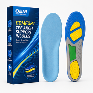High Capacity Arch Support Therapy <b>Functional</b> Insoles Comfortable Orthotic Insole Sport Running TPE Gel Insole - Product Image 1