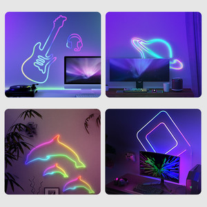 Banqcn Giáng Sinh Đội Bóng Đá Trang Trí Phòng RGB Pixel Điều Khiển Mở LED Neon Sign Lights 30M Cho Phòng Ngủ Các Doanh Nghiệp Cửa Hàng - Product Image 6