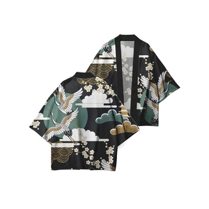 Chaqueta con estampado de moda, Kimono japonés, cárdigan para <span class=keywords><strong>mujer</strong></span>, Hinoki Yukata, Cosplay, traje tradicional samurái japonés - Product Image 3