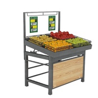 High-End Duurzaam Fruit En Groente Display Rack Vers Fruit Display Plank Voor Verkoop Op Maat Gemaakte Supermarkt Schappen Metalen Plank