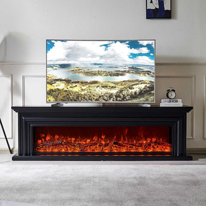 <span class=keywords><strong>Console</strong></span> TV moderne en bois style Normcore avec foyer électrique, à gaz ou à vapeur, économique, autoportante pour salon - Product Image 6