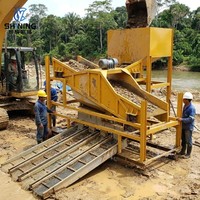 Criba Vibratoria de Alta Eficiencia SHINING CY-1545 con Motor de 15kW para Planta de Lavado de Oro de Placer, Capacidad de 100-150 TPH