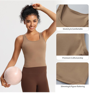 High Quality Yoga Active Wear Set New Design Hot Shorts Sports Bra Tank <b>Top</b>-Fashion Wholesale - Product Image 6