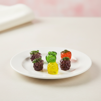 Bonbons gélifiés aux fruits 4D avec garniture moelleuse, formes réalistes 3D, emballés individuellement, parfaits pour garnir les œufs de Pâques