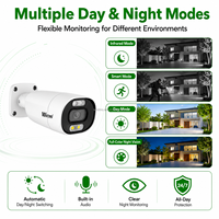 Système de surveillance Wistino 8MP PoE IP Camera 8CH NVR avec vision nocturne couleur en temps réel, alerte de mouvement, système de sécurité CCTV