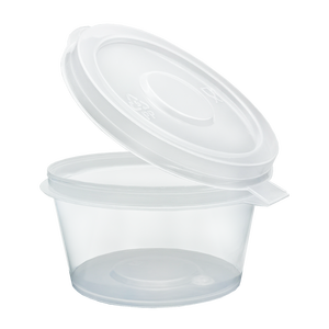 Gobelet à sauce transparent en PP à paroi simple avec couvercle à charnière, tailles de portions de 0,5 oz à 4 oz pour condiments et emballages alimentaires <span class=keywords><strong>WellPack</strong></span> - Product Image 3