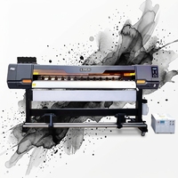 Nueva Impresora de Inyección de Tinta UV de 1.8m (6 Pies) de Rollo a Rollo, CMYK, Automática, para Material Publicitario de Interior y Exterior