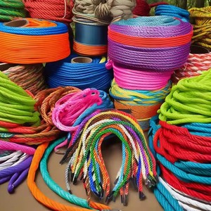 Bán Buôn 4 Mm Vòng 3 Sợi Dây Xoắn Xử Lý Bền Polyester Nylon Bông Và Nhựa Bao Bì Sợi Dây Thừng Cho Quà Tặng Túi - Product Image 4
