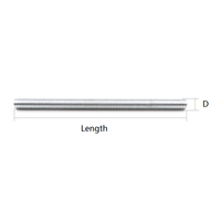 Quality M8 M10 Steel ASTM A325 B7 8.8 Meters White Galvanized Nuts Full Threaded Rods DIN 975