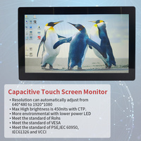 Pantalla capacitiva Industrial TFT LCD de 15,6 pulgadas, venta al por mayor de fábrica, 16:9, 1920x1080 IPS
