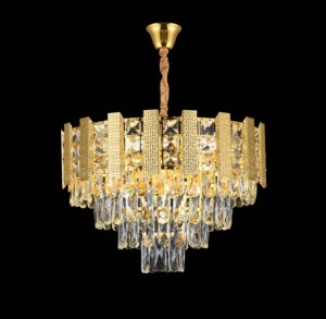 Moderno lusso rotondo lampadario a LED lampada a sospensione semplice stile oro con altezza regolabile per soggiorno o camera da letto - Product Image 6