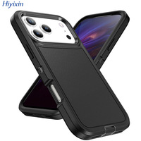 Coque de protection antichute avec fenêtre coulissante et support pour iPhone 18 Pro Max, compatible avec iPhone 17, 16, 15, 14, 13, 12, 11