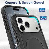 Coque antichoc robuste magnétique pour iPhone 18 17 Pro Max, étui hybride TPU PC, protection personnalisée, vente en gros