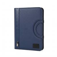 Carnet A4 personnalisé rechargeable avec batterie 8000 mAh, chargement sans fil, ports multi-connecteurs, organiseur en cuir PU