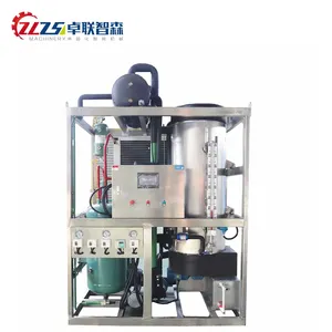 Zlzsen Automatic High Productivity Edible Cube Maker Long Service Life 1 Ton Ice Tube Machine