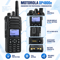 Radio portable Motorola DP4800e XiR P8660i DGP5550e VHF UHF DMR bidirectionnelle IP68 WiFi Bluetooth pour la construction et la fabrication