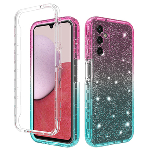 Custodie per telefoni con Glitter a colori sfumati di lusso per Cover posteriore Girly Samsung Galaxy A14 5G 4G - Product Image 1