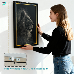 งานศิลปะติดผนังลายเสือดาวสีดำทอง ภาพพิมพ์บนไม้ งานไม้แขวนผนัง ภาพตกแต่งกรอบรูป งานฝีมือทำมือ ตกแต่งกรอบรูป - Product Image 4