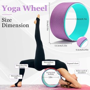Strongest Comfort Home Fitness Eco Friendly Yoga Wheels Back Exercise Prop with Foam Circle for Pilates & Yoga Stretch Roller - Product Image 2
