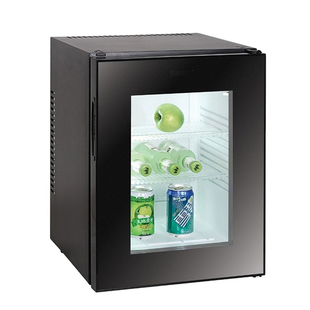 Mini Frigo Beverage Transparent Glass Cabinet Refrigerator Showcase
