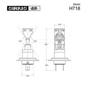 Bombilla LED de Repuesto para Faros Delanteros H7/H18 de 12 V - Serie AIR - Product Image 3