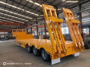 <span class=keywords><strong>Remorque</strong></span> de camion à plat à 4 essieux fabriquée en Chine pas chère d'occasion 40 pieds 3 Quantité maximale Peinture Plaque d'acier Dimensions ottc - Product Image 4