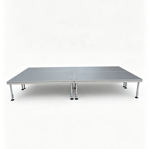 Heavy Duty Portable Aluminum Insert-Leg Stage Deck Anti-Slip <b>Platform</b> for Weddings Concerts Events - Product Image 1