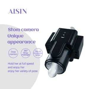 2023 New Design Camera Shaped Masturbator Telescopic Vibration Rotation Stimulation Penis Mens Masturbation Cup