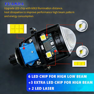 Accessori Auto: Kit Retrofit Fari LED 2.5/3 Pollici, 50W 5000LM 12V H4, Compatibile con <span class=keywords><strong>A6</strong></span> Prius <span class=keywords><strong>2004</strong></span> - Product Image 5