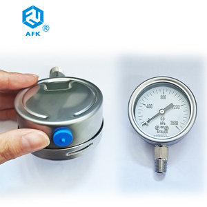 AFKLOK <span class=keywords><strong>63mm</strong></span> alt bağlantı kadranı paslanmaz çelik 304 1600Kpa basınç göstergesi - Product Image 2