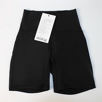Nouveaux shorts de yoga taille haute brossés double face, tailles S-2XL, 80 % nylon 20 % élasthanne, super élastiques, pour fitness, pilates et activités sportives