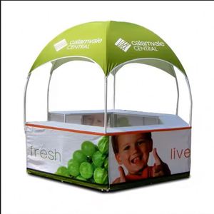 Custom 10x10ft Dome <b>Canopy</b> Kiosk <b>Tent</b> Aluminum Frame 600D Oxford Fabric Fire Retardant Waterproof for Trade Show Advertising - Product Image 3