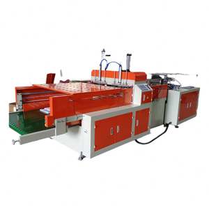 เครื่องผลิตถุงหิ้วพลาสติกแบบเสื้อยืดสำหรับใช้ในครัวเรือนและซูเปอร์มาร์เก็ต แบบอัตโนมัติเต็มรูปแบบ 2 สายการผลิต - Product Image 4