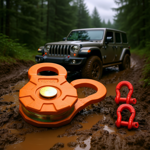 Polea de cabrestante Vevor 11T 0.55 pulgadas para cuerda sintética, bloque de recuperación todoterreno con trinquete - Product Image 2