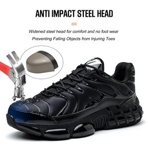 2025 hızlı bağlama nefes Anti-smashing özellikleri Metal kaymaz güvenlik görevlisi fabrika iş Unisex çelik ayak güvenlik - Product Image 2