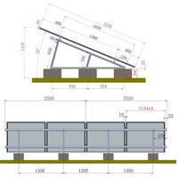 Structure de montage de modules solaires non-pénétrante et économique en termes de travail, système de support solaire facile pour terrains ouverts commerciaux