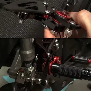<span class=keywords><strong>Accesorios</strong></span> Universales <span class=keywords><strong>para</strong></span> Motocicleta YOMI, 1 Par de Reposapiés Traseros de Aluminio CNC, Pedal <span class=keywords><strong>para</strong></span> Yamaha, Pedales de Estribera Modificados - Product Image 5